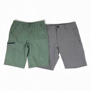 Bundle Boys Shorts O’Neill Size 30 & Weatherproof L 14/16 Green Gray